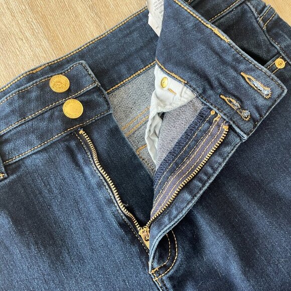 Womens Michael Kors Dark Denim Straight Jeans - 12 - Picture 6 of 9